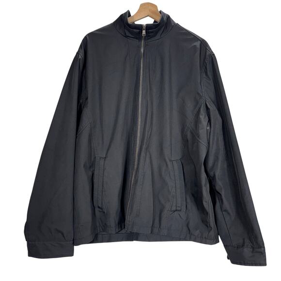 Calvin Klein Men's XXL Black Full Zip Jacket Windbreaker Mesh Lined Performance - Picture 2 of 13